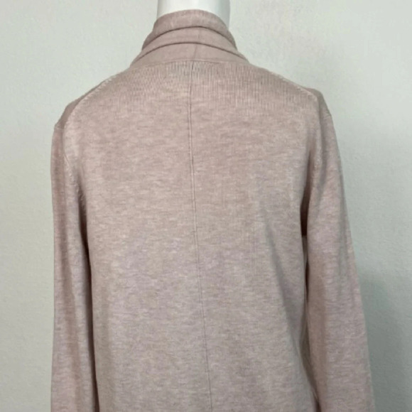 Zara Knit Soft Open Front Blush Pink Cardigan Size Small - Picture 3 of 6